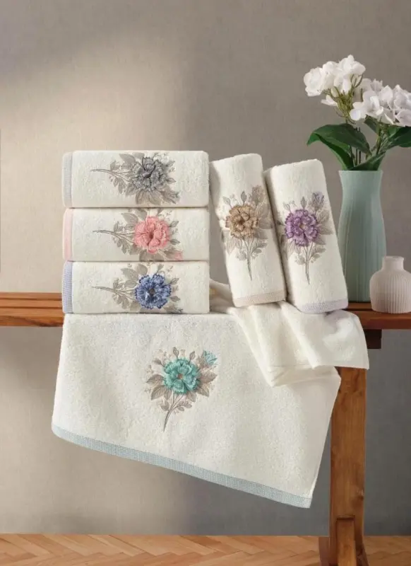Hobby Ophelia Style 1 6-Pack Towel 50x90 Assorted - 1