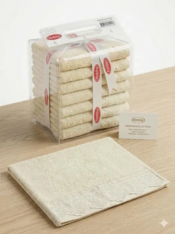 Hobby Rainbow 30X50 10-piece Kitchen Towel Cream - 1