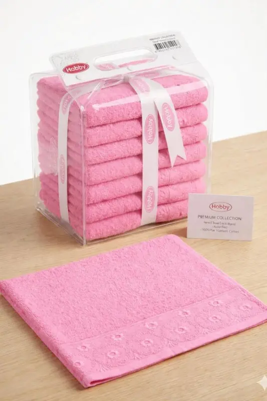 Hobby Rainbow 30X50 10-Piece Kitchen Towel Pink - NEVRESIMDUNYASI