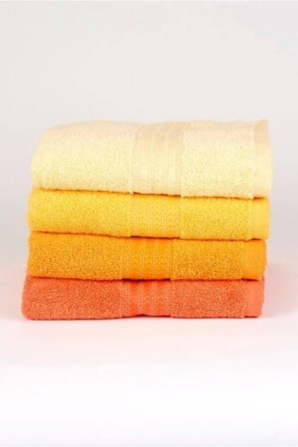 Hobby Rainbow 4 Pack 50x90 Towel Set Yellow - 8