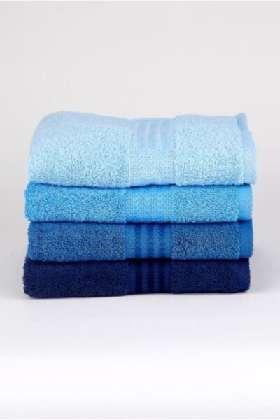 Hobby Rainbow 4-Piece 50x90 Towel Set Blue - 12