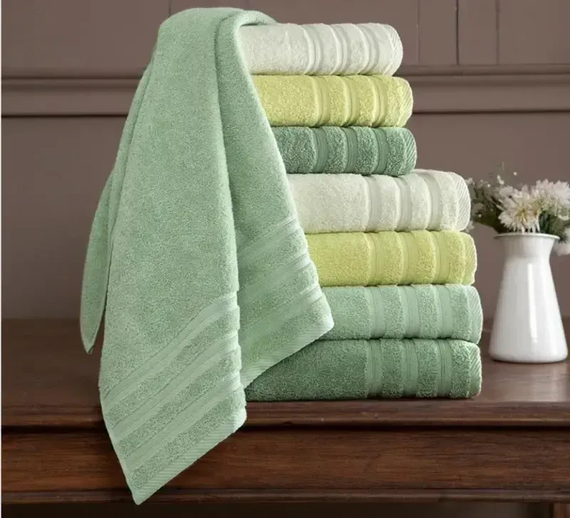 Hobby Rainbow 70X140 Quadruple Towel Set Sea Green - 1