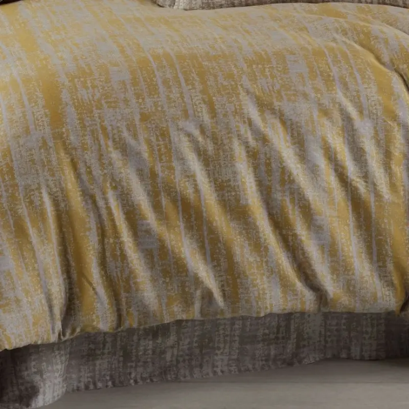 Hobby Satin Double Bed Cover Lydia Gold - 2