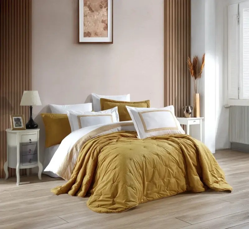 Hobby Silvana Çeyiz Seti Hardal - 1