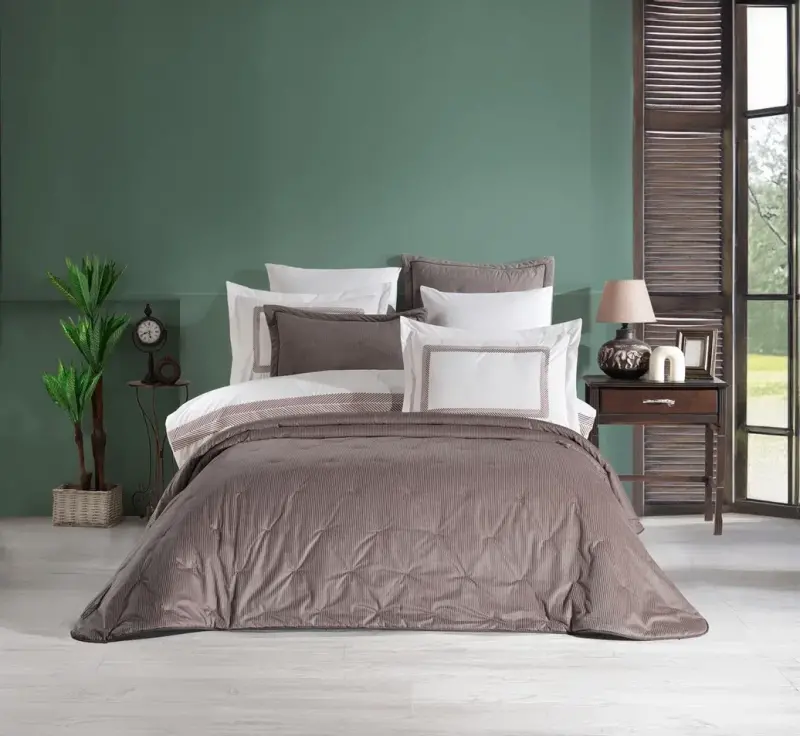 Hobby Silvana Çeyiz Seti Kahve - NEVRESIMDUNYASI