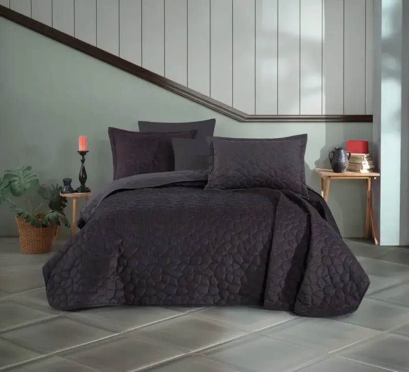 Hobby Silvana Yatak Örtüsü Antrasit - 1