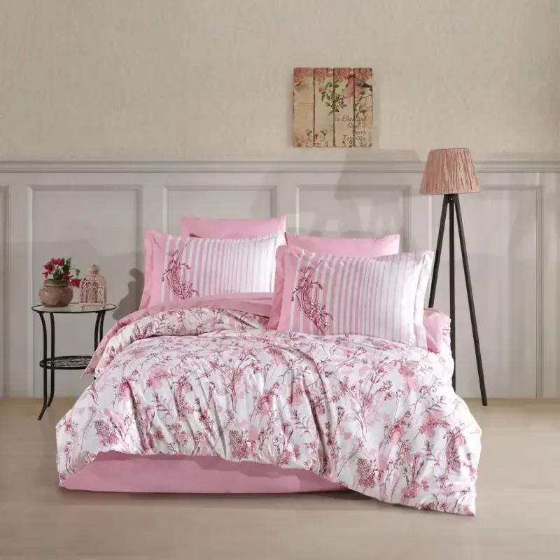 Hobby Single Poplin Duvet Cover Set Healing Stones Ruby - 1