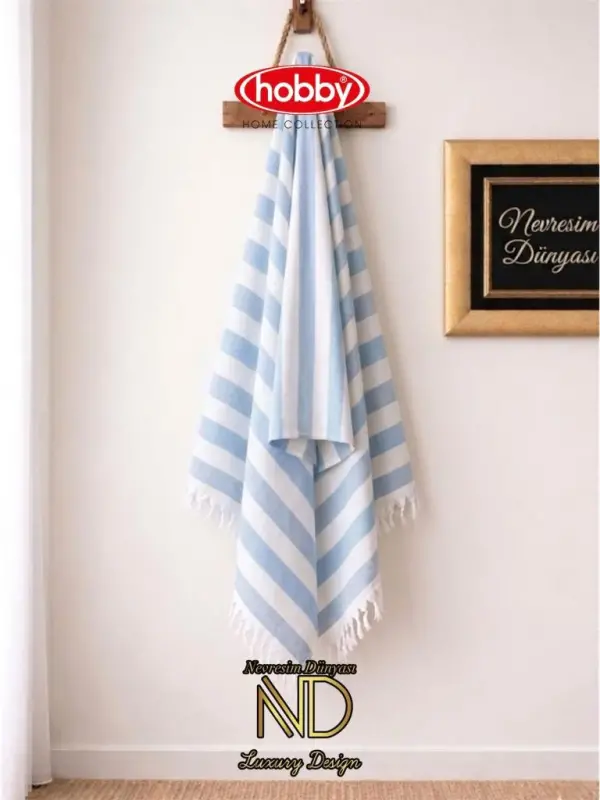 Hobby Stripe Moviy Sohil Sochiği 70x140 - 1