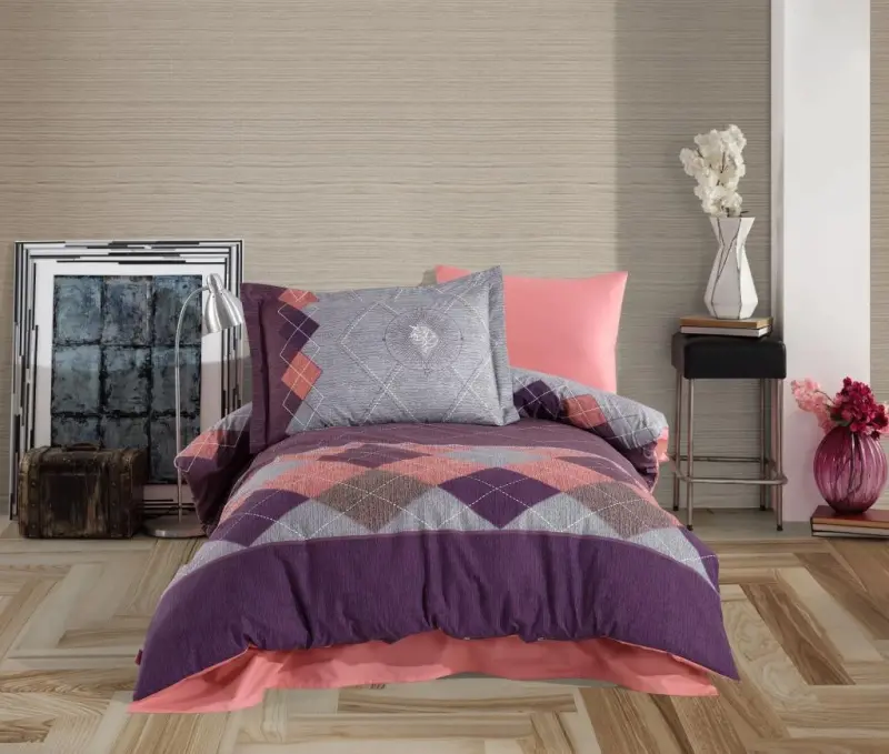 Hobby Tek Kişilik Poplin Nevresim Takımı Carilla Pembe - NEVRESIMDUNYASI