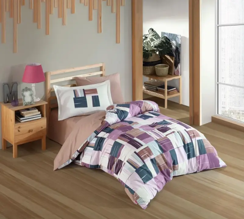 Hobby Tek Kişilik Poplin Nevresim Takımı Dream Bordo - NEVRESIMDUNYASI
