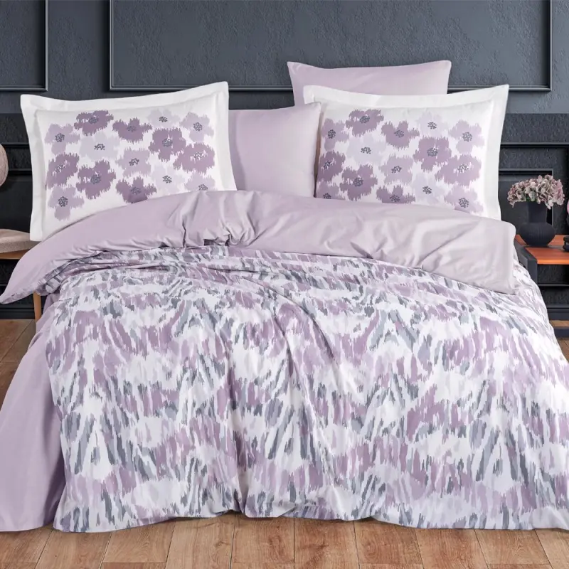 Hobby Tek Kişilik Poplin Nevresim Takımı Penny Lila - NEVRESIMDUNYASI