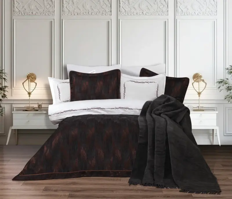 Hobby Trendy Ritim Çeyiz Seti Kiremit - NEVRESIMDUNYASI