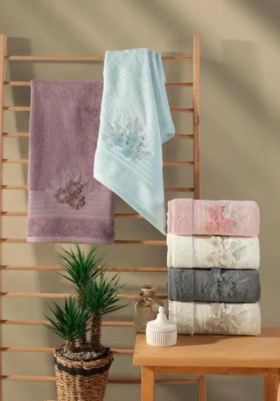Hobby Velan Style 2 6lı Havlu 50x90 Asorti - 1