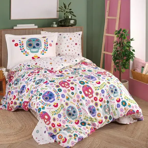 Hobby Yakkalik Poplin Choyshablar To'plami Alice Fuchsia - 1
