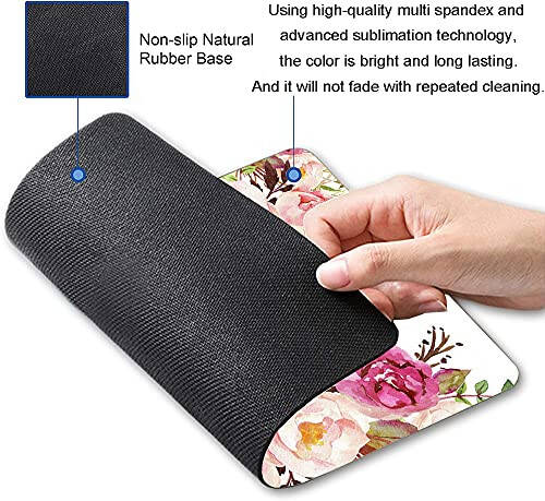 Hokafenle Mouse Pad Motivational, Cute Floral Mouse Pad with Inspirational Quote, You Got This Mousepad Design, Mouse Mat Square Waterproof Non-Slip Rubber Base Mouse Pads for Office Home Laptop - 2