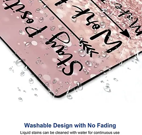 Hokafenle Mouse Pad, Motivational Mouse Pad Inspirational Quotes, Mouse Mat Square Waterproof Mouse Pads, Non-Slip Rubber Base MousePads for Office Laptop - 5