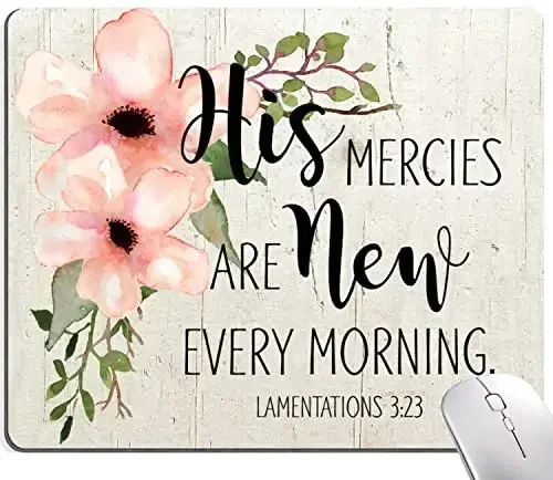 Hokafenle Square sichqonchasi, gul naqshli ilhomlantiruvchi tirnoqli sichqonchasi, motivatsion sichqonchani suv o'tkazmaydigan sirpanmaydigan kauchuk asosli sichqonchasi ofis noutbuki uchun 