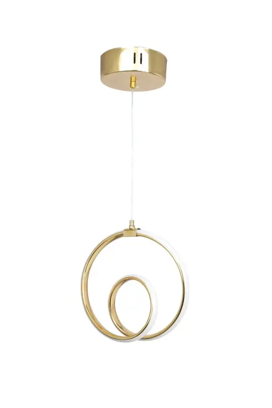 Hol Antre Oturma Odası Tekli Ledli Avize-GOLD KAPLAMA - 3