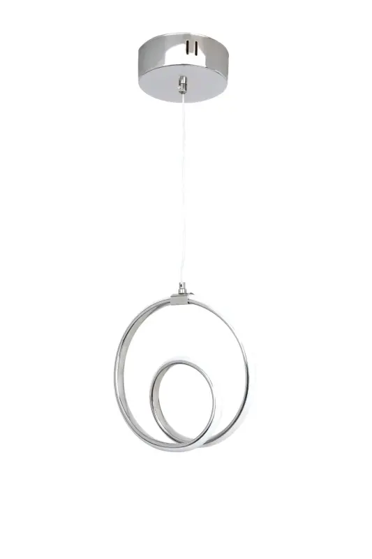 Hol Antre Oturma Odası Tekli Ledli Avize-KROM KAPLAMA - 3