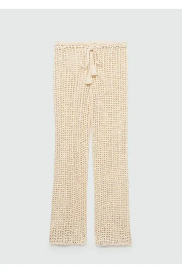 Holed Knit Trousers - 3