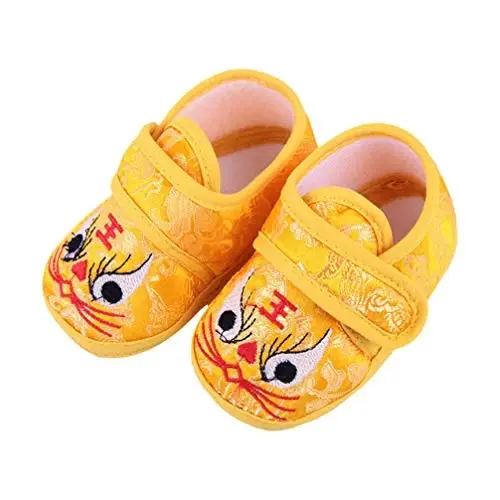 Holibanna 1pair Sole Shoes Nafas oladigan va Sirpanmaydigan Yurish Poyabzallari Oylar davomida Qulay Kundalik Kiyim uchun Yoqimli Multfilm Dizayni 