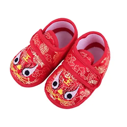 Holibanna Tiger Shoes New Year 2025 Chinese Baby Shoes Tiger Baby Shoes Fuzzy House Slippers Chinese Baby Slippers 