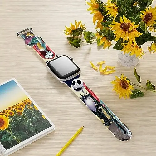 Holiday Strap Compatible with Apple Watch Band 38mm 40mm 41mm 42mm 44mm 45mm 46mm 49mm,Adjustable Replaceable Soft Silicone Cartoon Sport Wristbands for iWatch Ultra Series 10 9 8 7 6 5 4 3 2 1 SE - MODAZONE (1)