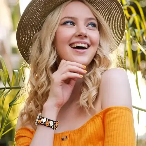 Holiday Strap Совместим с Apple Watch Band 38mm 40mm 41mm 42mm 44mm 45mm 46mm 49mm, регулируемые сменные мягкие силиконовые мультяшные спортивные браслеты для iWatch Ultra Series 10 9 8 7 6 5 4 3 2 1 SE - 5