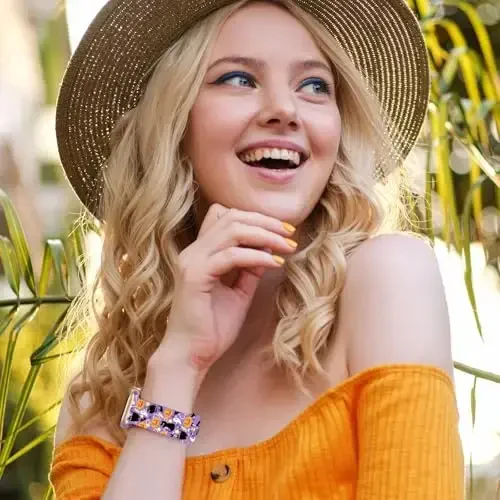 Holiday Strap совместим с Apple Watch Band 38мм 40мм 41мм 42мм 44мм 45мм 46мм 49мм, регулируемые сменные мягкие силиконовые мультяшные спортивные ремешки для iWatch Ultra Series 10 9 8 7 6 5 4 3 2 1 SE - 5