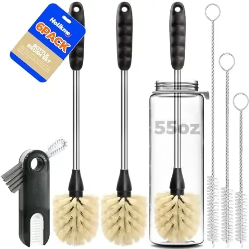 Holikme 6 Pack Bottle Brush Tube Set, 14