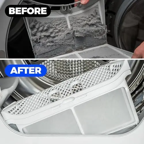 Holikme Dryer Vent Cleaner Kit Vacuum Hose AttacModazoneent Brush,Black - 6