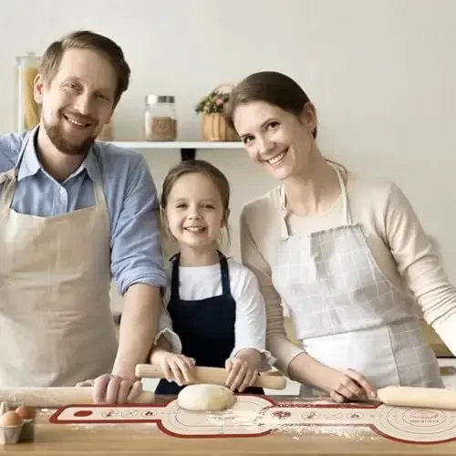Silicone Bread Sling for Dutch Oven, 2 PCS Non-Stick & Easy Clean Reusable Silicone Bread Baking Mat with Long Handles, Easy to Transfer Sourdough Bread (Oval and Round, Red) - 6