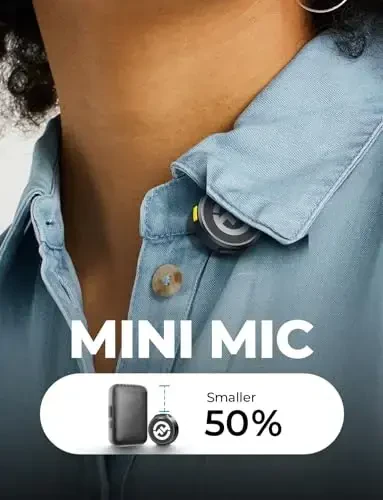 Hollyland Lark M2 iPhone14 va undan past modellari uchun simsiz mikrofon, mini magnit mikrofon, 300 m masofa, Hi-Fi audio, shovqinni bekor qilish, 30 soat foydalanish, video yozuv (2TX + Lightning RX + zaryadlash qutisi) - 1