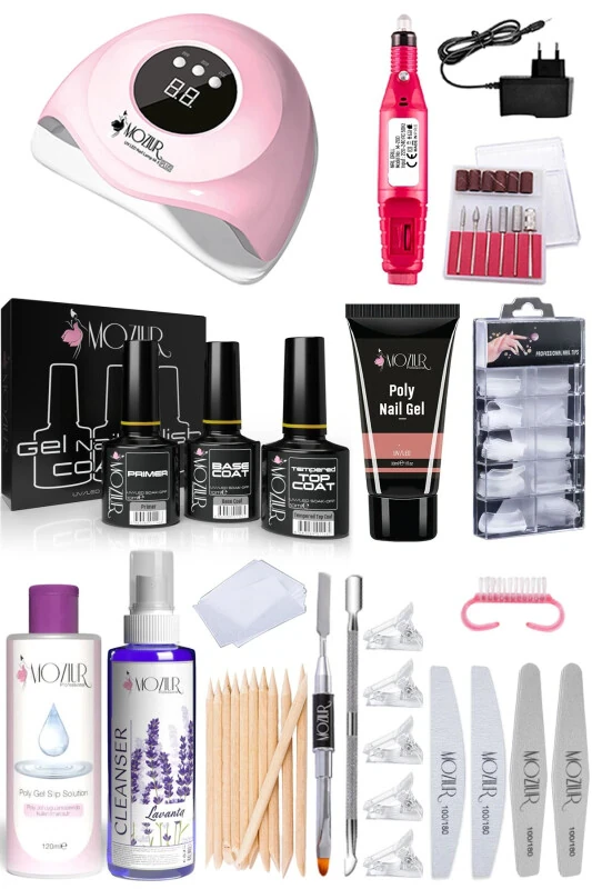Home Artificial Nail Kit (POLY GEL) - MOZIUR
