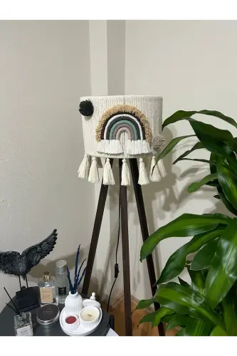 Home Baby Kids Room Floor Lamp Shade ( LEG IS NOT INCLUDED) -Customizable - Brown 
