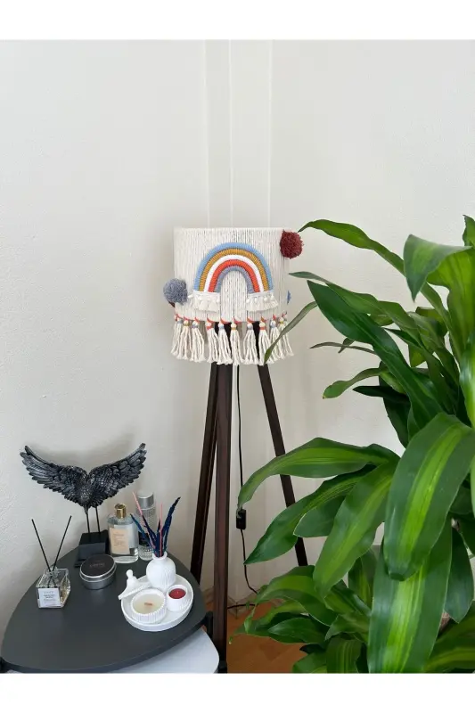 Home Baby Nursery Floor Lamp Shade (BASE NOT INCLUDED) - Customizable - Blue - TASARI SANATI