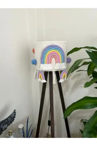 Home Baby Nursery Floor Lamp Shade (BASE NOT INCLUDED) -Customizable-Lilac - 1