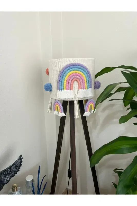 Home Baby Nursery Floor Lamp Shade (BASE NOT INCLUDED) -Customizable-Lilac - TASARI SANATI