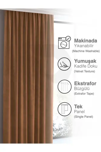 Home Daily Series Antik Renk Ada Fon Perde-Antik Renk - 5