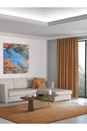 Home Daily Series Antique Color Island Background Curtain-Antique Color - PERLE (1)