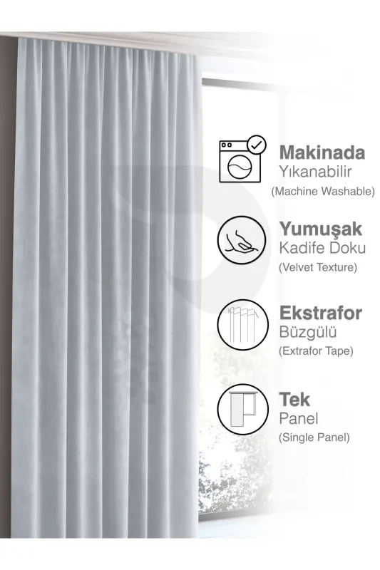 Home Daily Series Beyaz Ada Fon Perde-Beyaz - 3