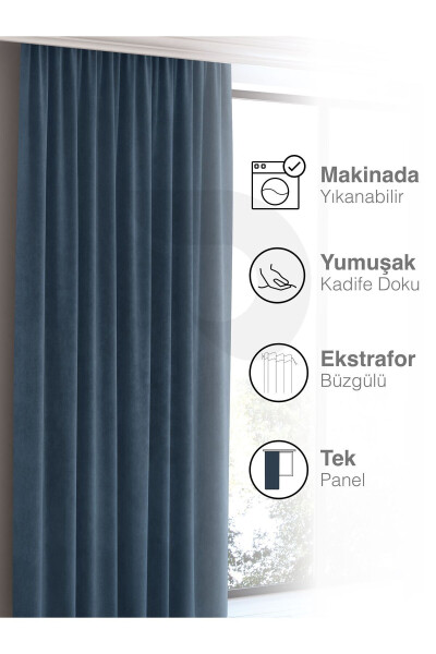 Home Daily Series Deep Blue Island Blackout Curtain - 4