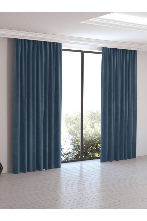 Home Daily Series Deep Blue Island Blackout Curtain - 8