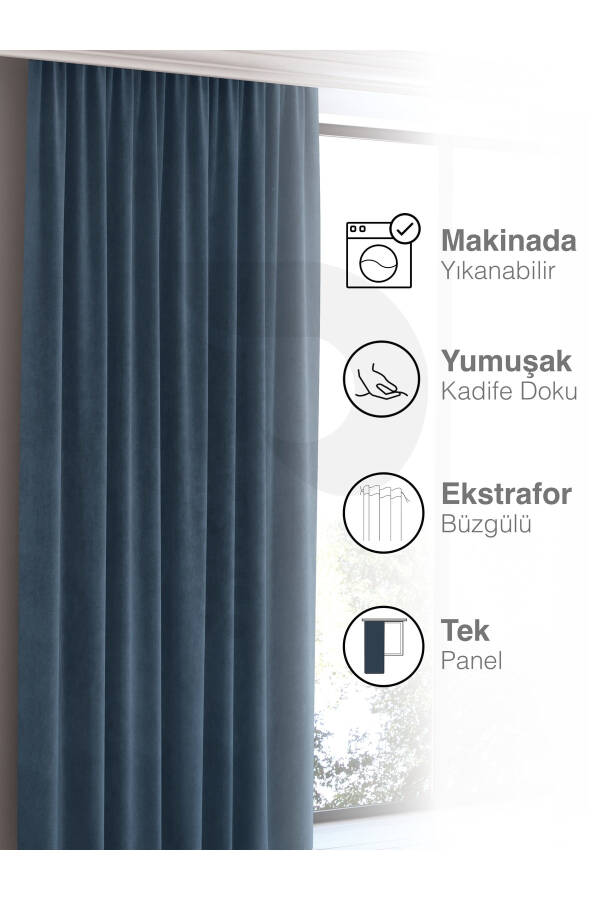 Home Daily Series Deep Blue Island Blackout Curtain - 11