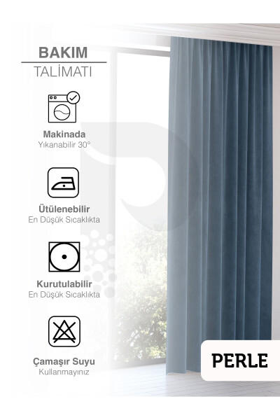 Home Daily Series Deep Blue Island Blackout Curtain - 12