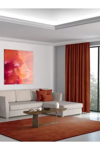 Home Daily Series Kiremit Rengi Ada Fon Perde-KİREMİT - PERLE (1)