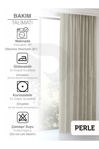 Home Daily Series Linen Color Island Background Curtain-Linen Color - 13