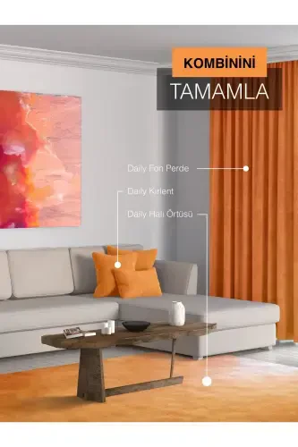 Home Daily Series Mandalina Rengi Ada Fon Perde-Mandalina - 7