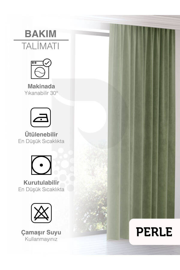 Home Daily Series Olive Leaf Island Background Curtain - 12