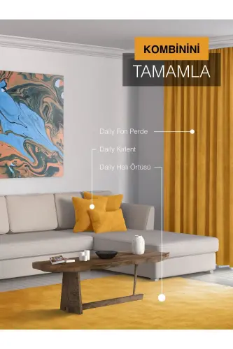 Home Daily Series Safran Rengi Ada Fon Perde-Safran - 7